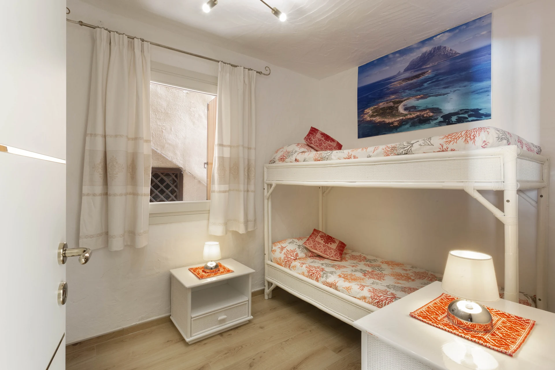 La camera con letto a castello